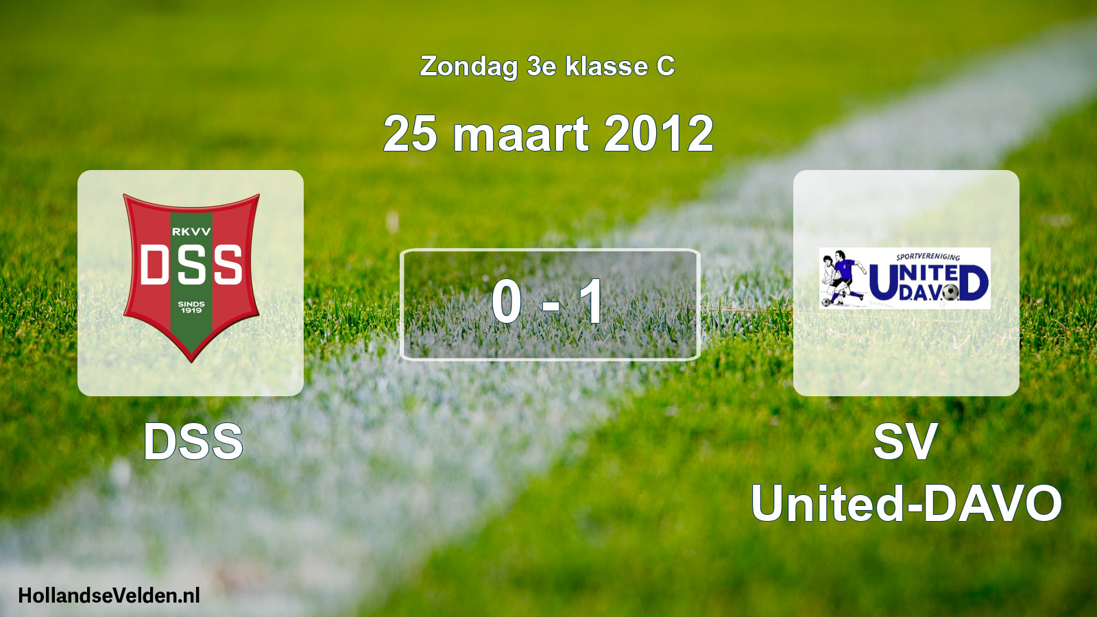 Total number of matches played: DSS - SV United-DAVO 0 - 1 (25 March 2012)