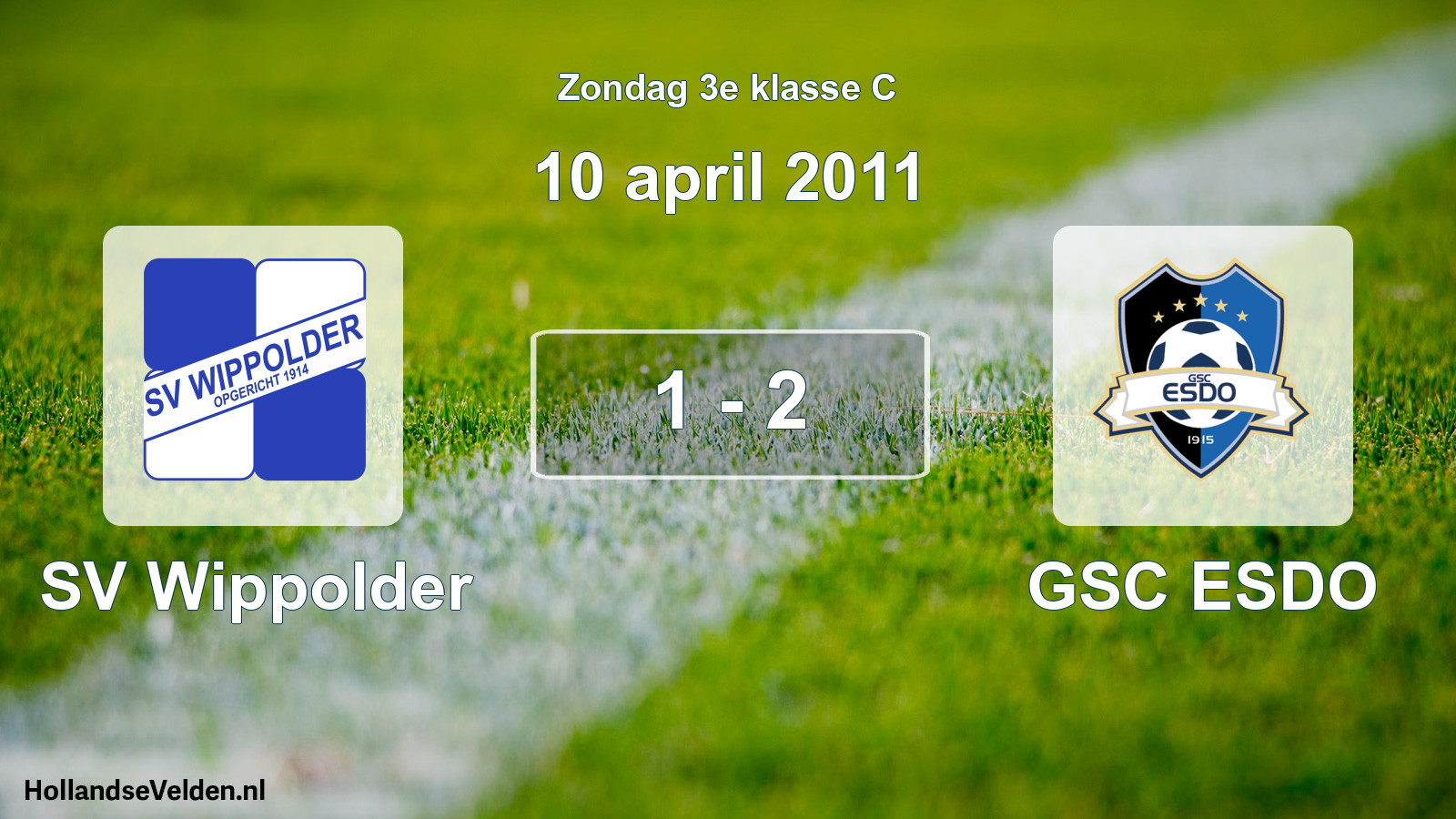 Total number of matches played: SV Wippolder - GSC ESDO 1 - 2 (10 April 2011)