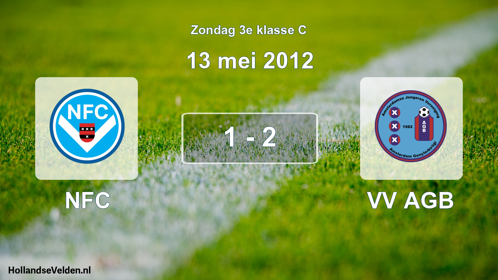 Total number of matches played: NFC - VV AGB 1 - 2 (13 May 2012)