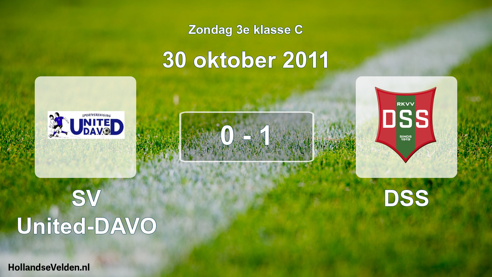 Total number of matches played: SV United-DAVO - DSS 0 - 1 (30 October 2011)
