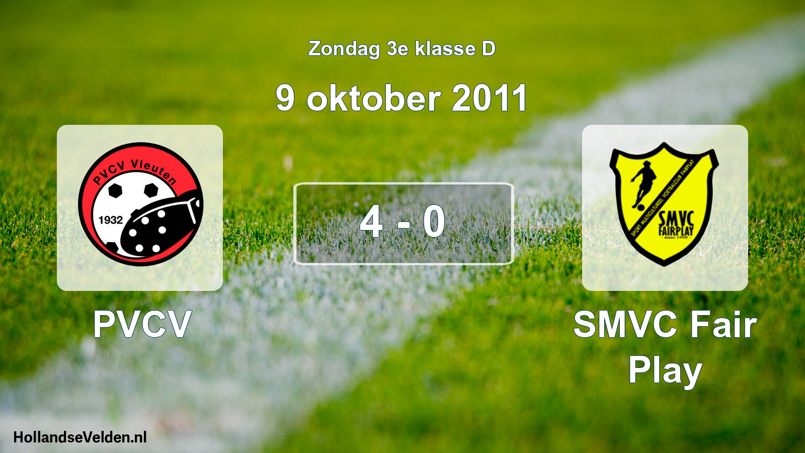 Total number of matches played: PVCV - SMVC Fair Play 4 - 0 (9 October 2011)