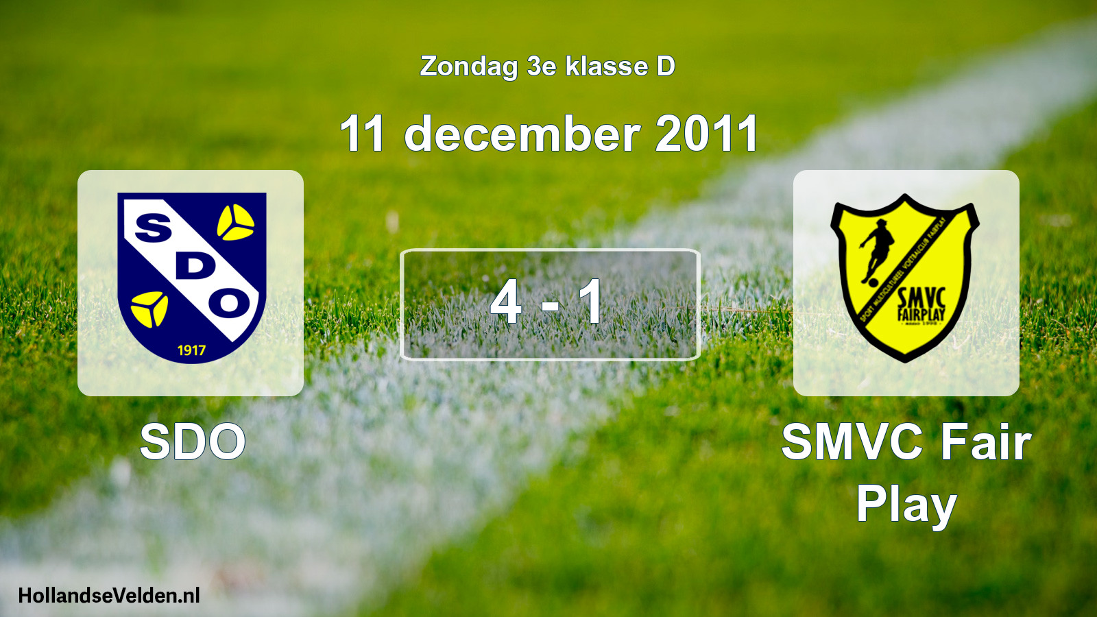Total number of matches played: SDO - SMVC Fair Play 4 - 1 (11 December 2011)