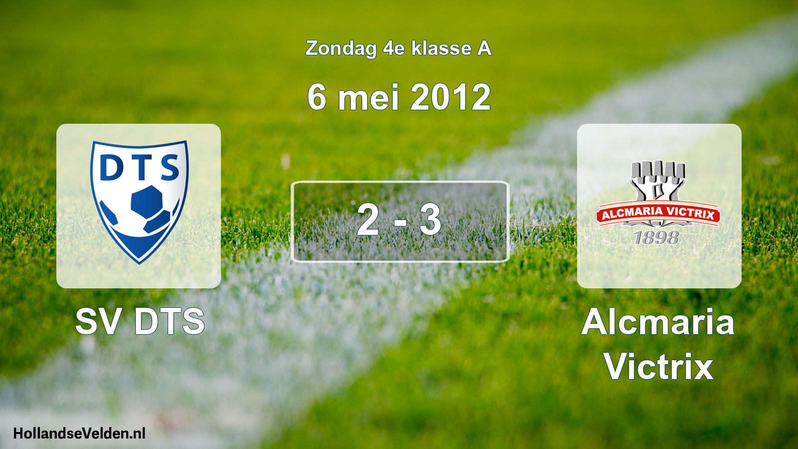 Total number of matches played: SV DTS - Alcmaria Victrix 2 - 3 (6 May 2012)