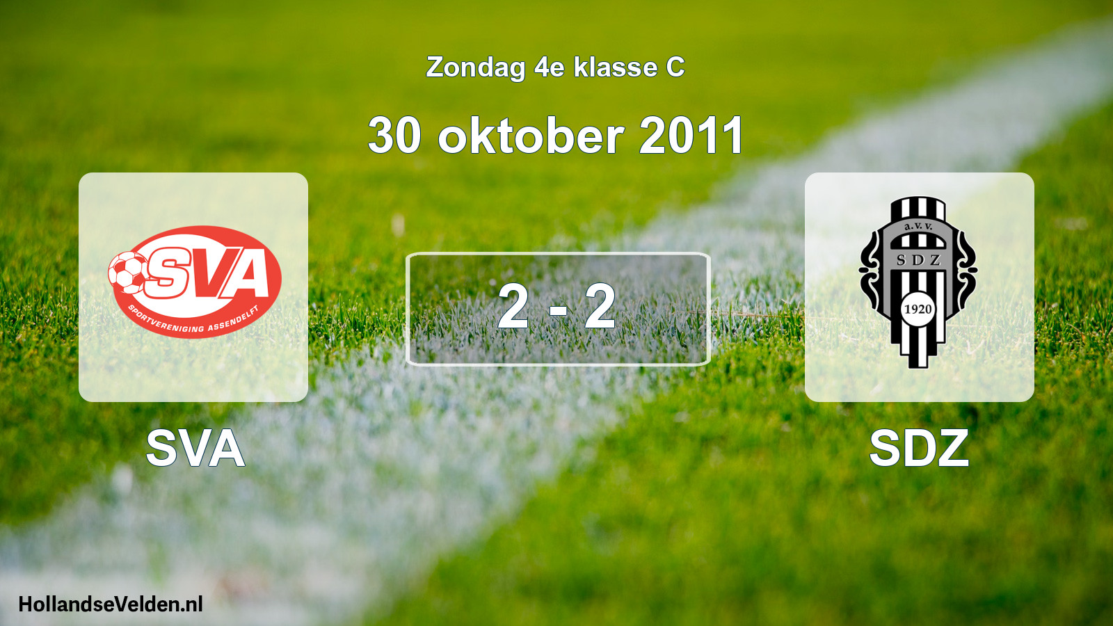 Total number of matches played: SVA - SDZ 2 - 2 (30 October 2011)