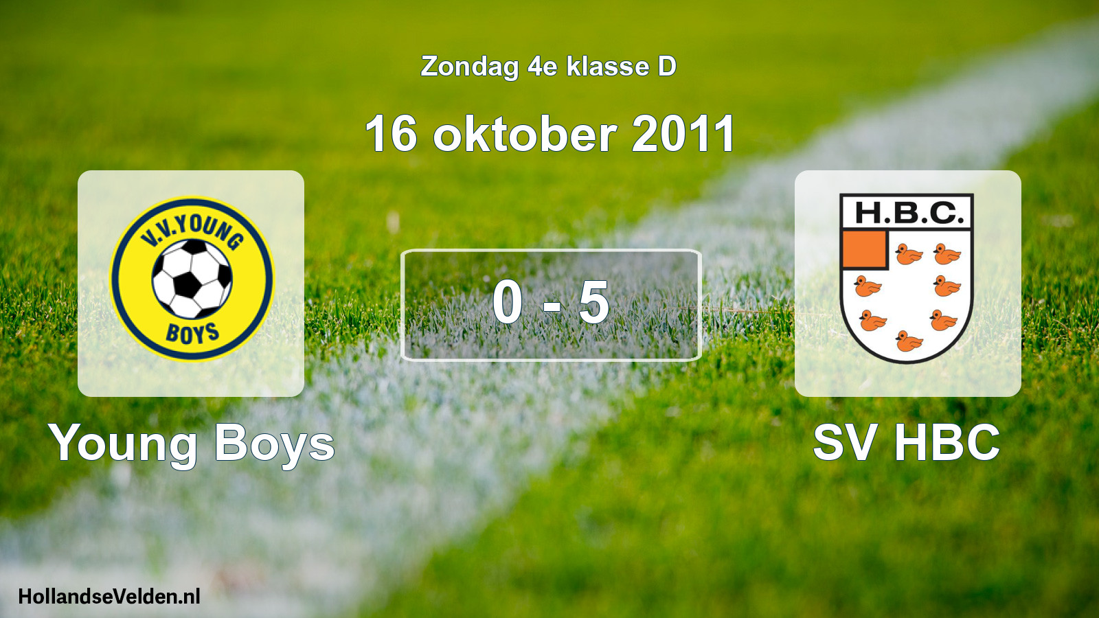 Total number of matches played: Young Boys - SV HBC 0 - 5 (16 October 2011)