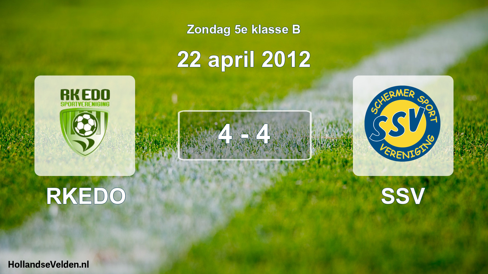 Total number of matches played: RKEDO - SSV 4 - 4 (22 April 2012)