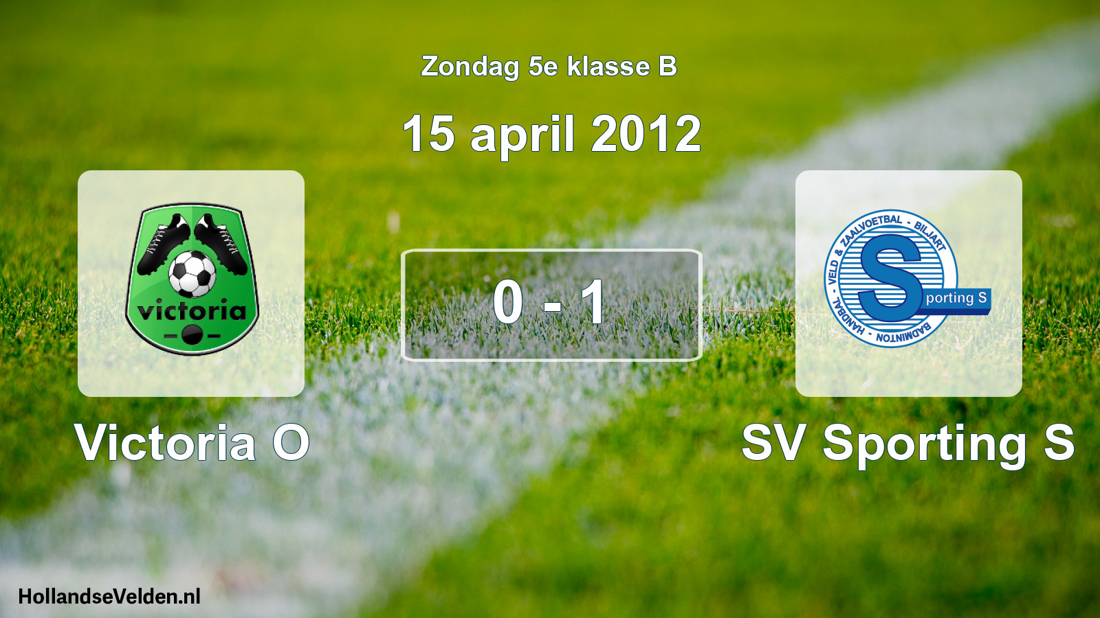 Total number of matches played: Victoria O - SV Sporting S 0 - 1 (15 April 2012)