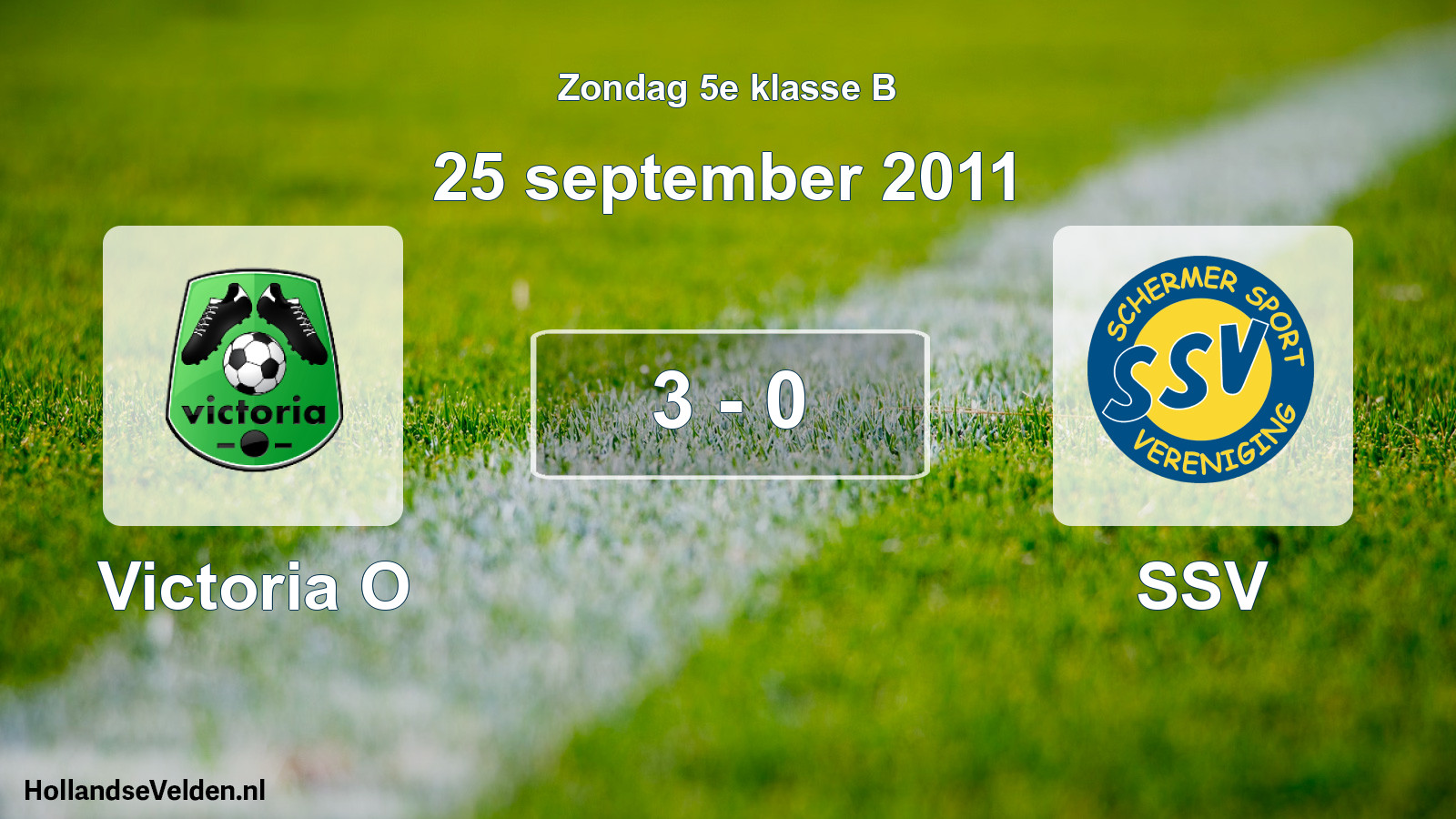 Total number of matches played: Victoria O - SSV 3 - 0 (25 September 2011)