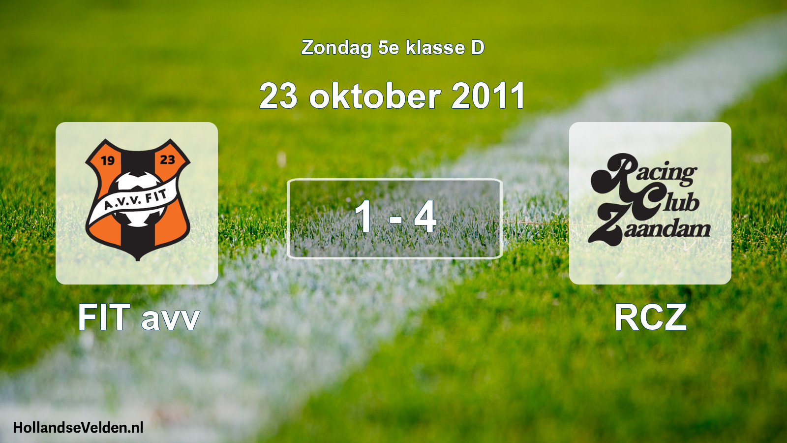 Total number of matches played: FIT avv - RCZ 1 - 4 (23 October 2011)