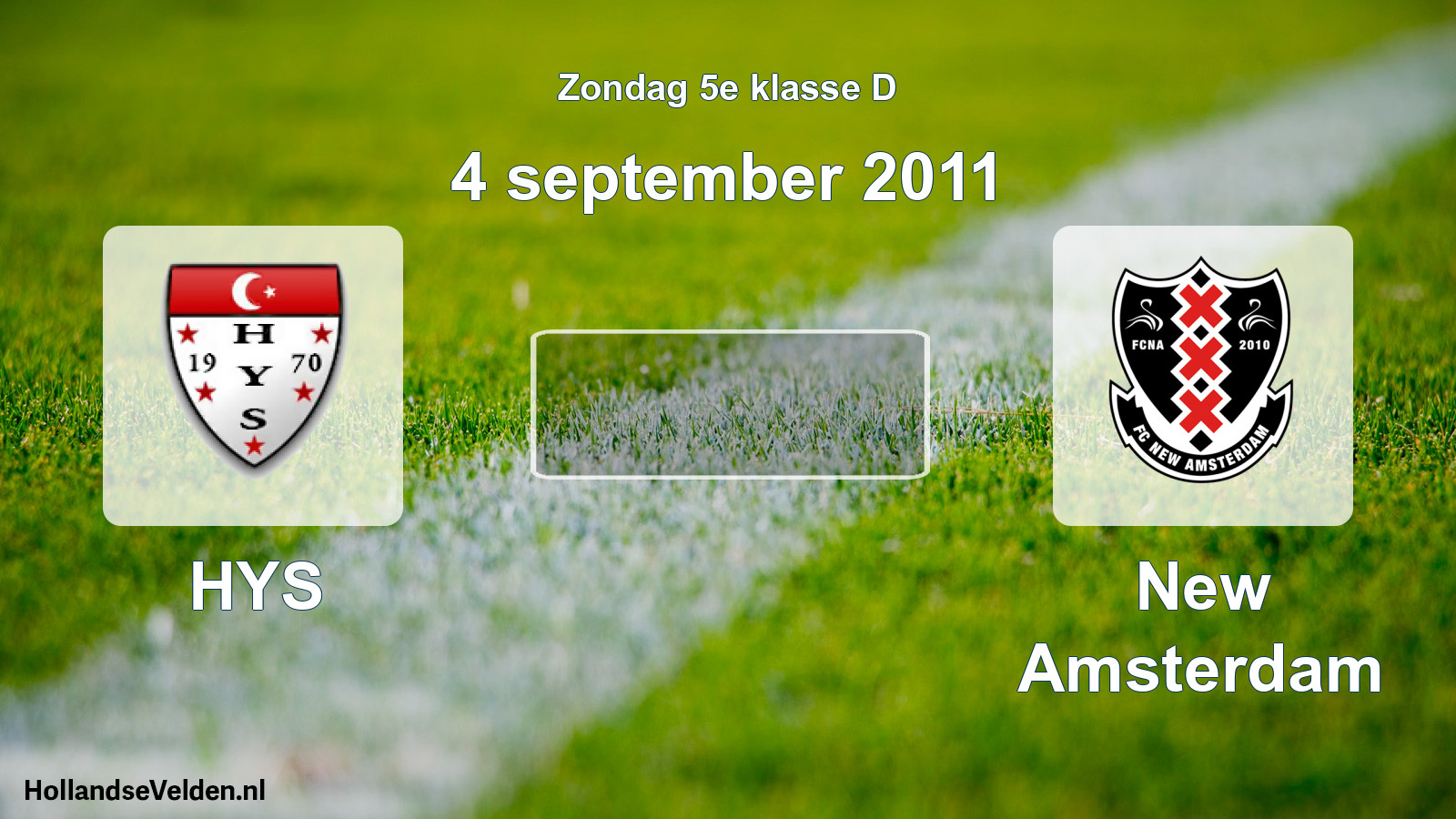 Scheduled Match: HYS - New Amsterdam (4 September 2011)