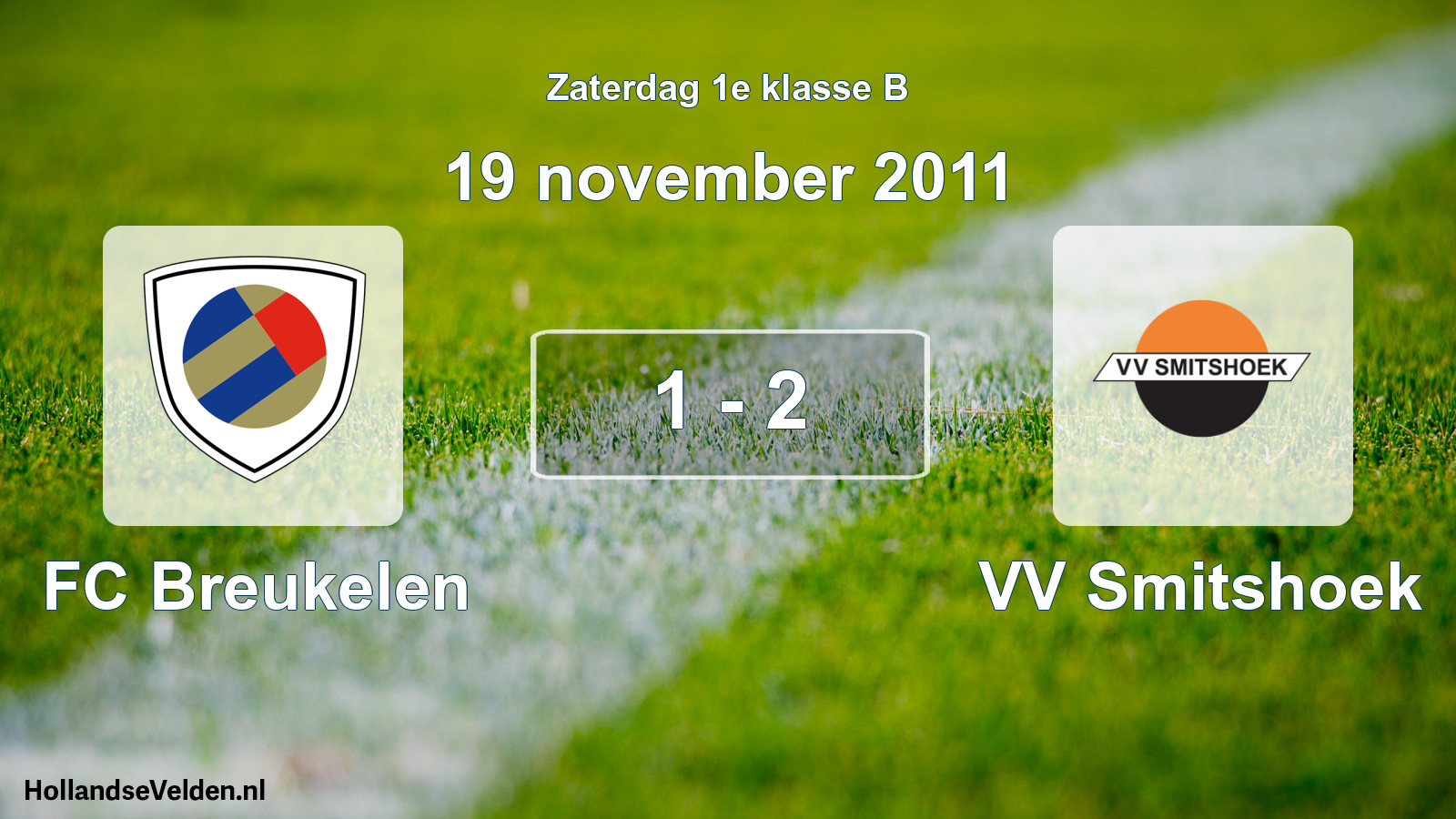 Total number of matches played: FC Breukelen - VV Smitshoek 1 - 2 (19 November 2011)