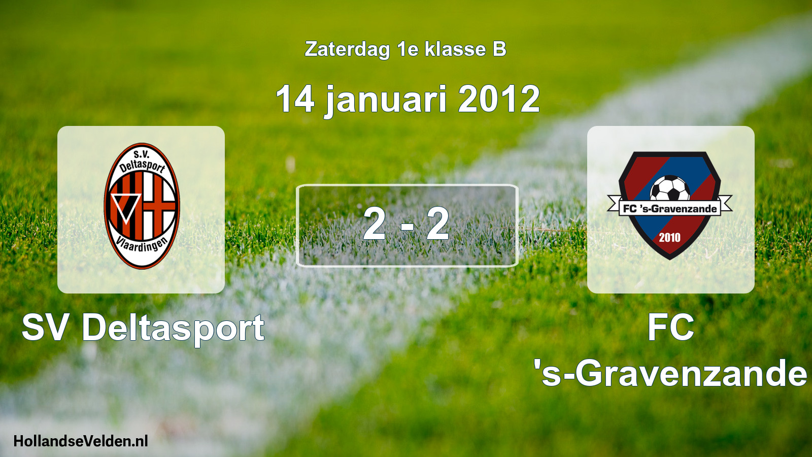 Total number of matches played: SV Deltasport - FC 's-Gravenzande 2 - 2 (14 January 2012)