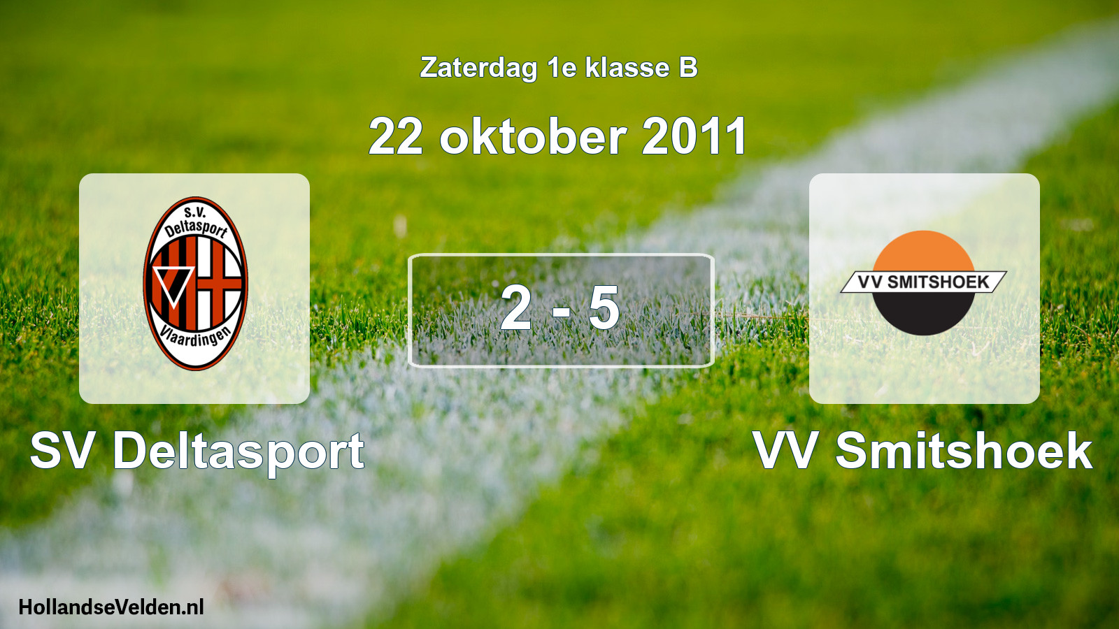 Total number of matches played: SV Deltasport - VV Smitshoek 2 - 5 (22 October 2011)