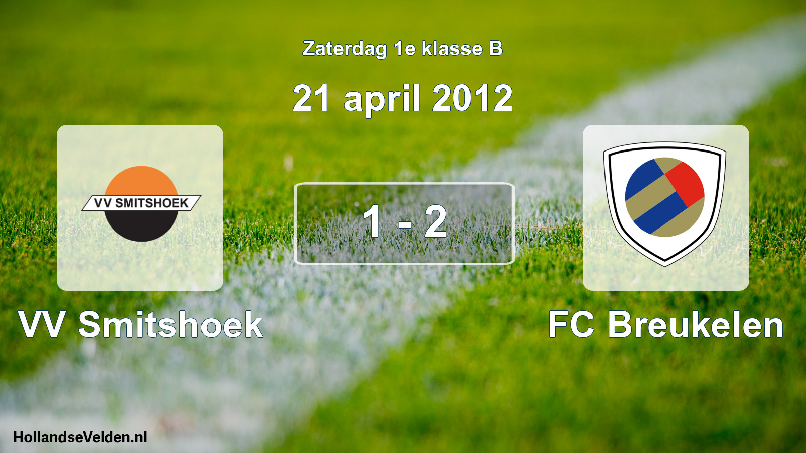 Total number of matches played: VV Smitshoek - FC Breukelen 1 - 2 (21 April 2012)