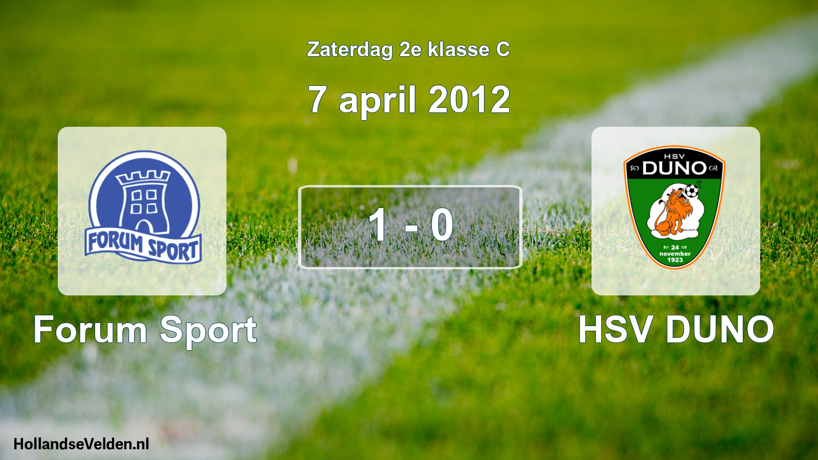 Total number of matches played: Forum Sport - HSV DUNO 1 - 0 (7 April 2012)