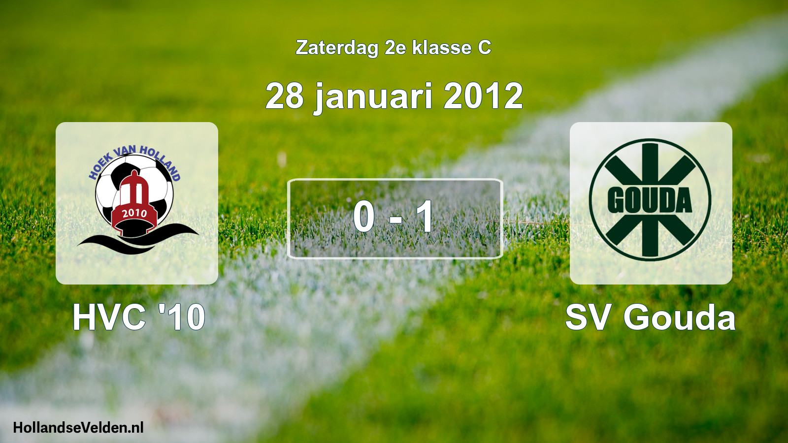 Total number of matches played: HVC '10 - SV Gouda 0 - 1 (28 January 2012)