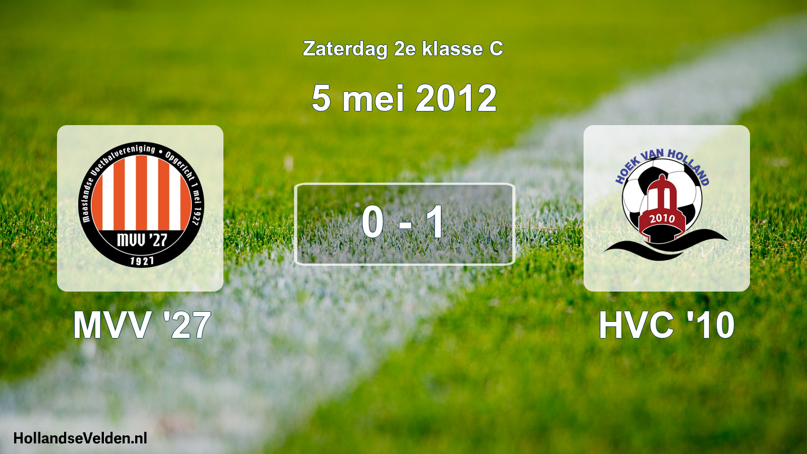Total number of matches played: MVV '27 - HVC '10 0 - 1 (5 May 2012)