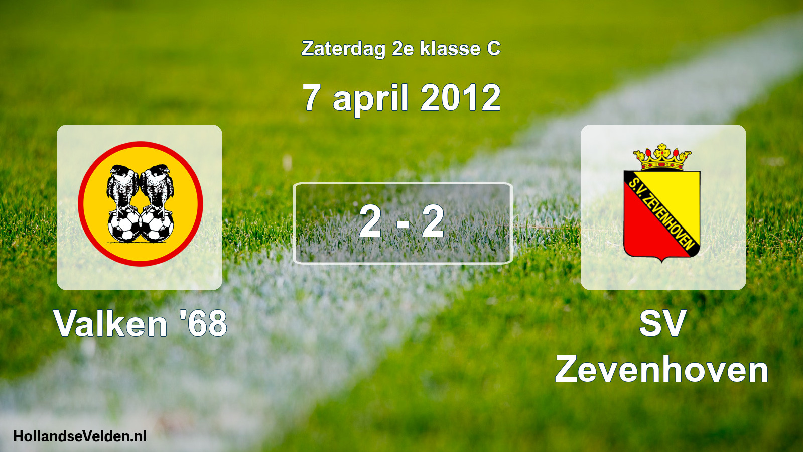 Total number of matches played: Valken '68 - SV Zevenhoven 2 - 2 (7 April 2012)