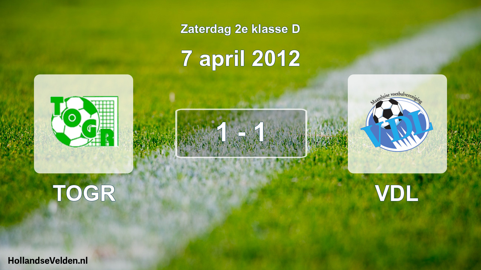 Total number of matches played: TOGR - VDL 1 - 1 (7 April 2012)