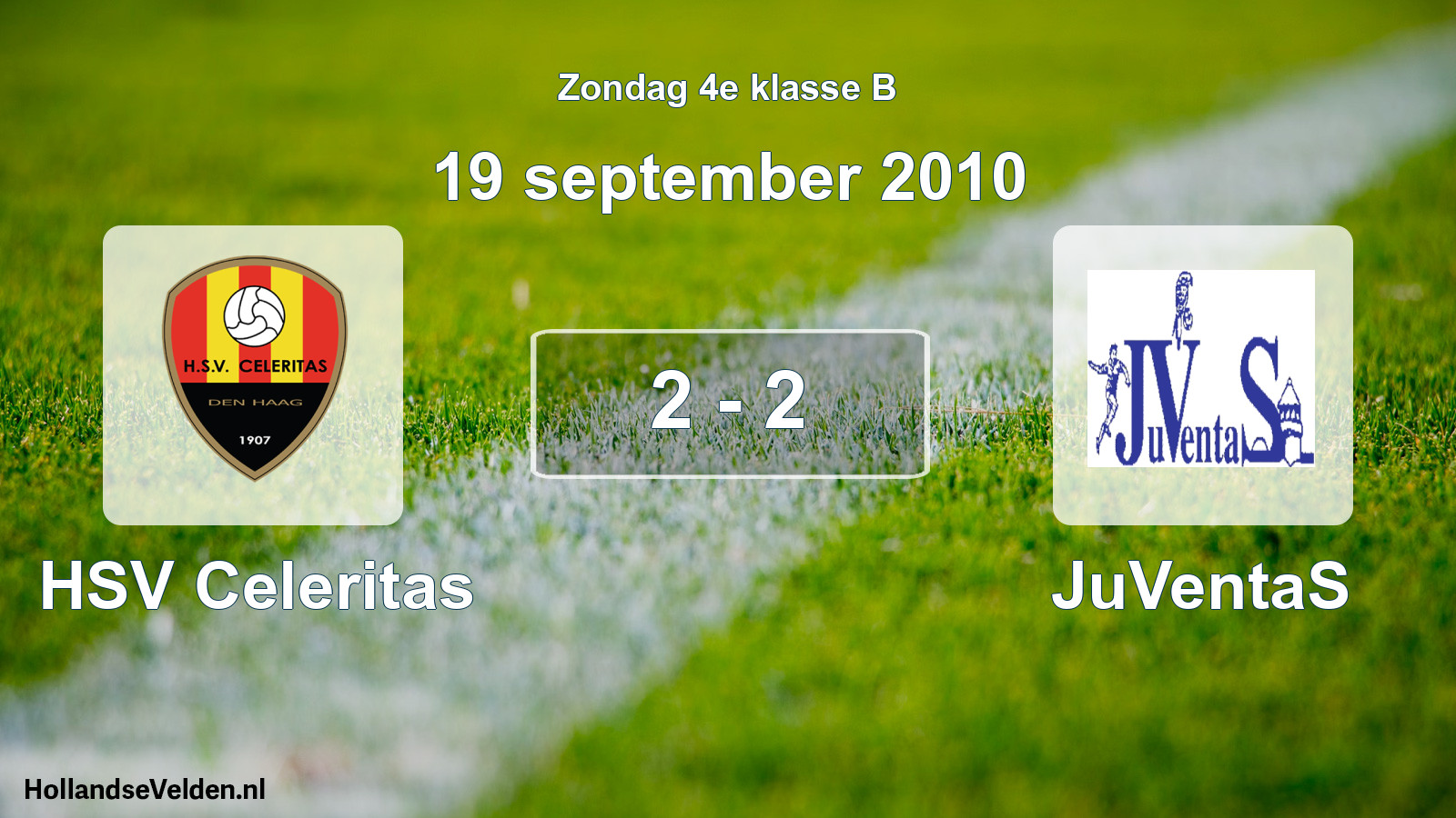 Total number of matches played: HSV Celeritas - JuVentaS 2 - 2 (19 September 2010)