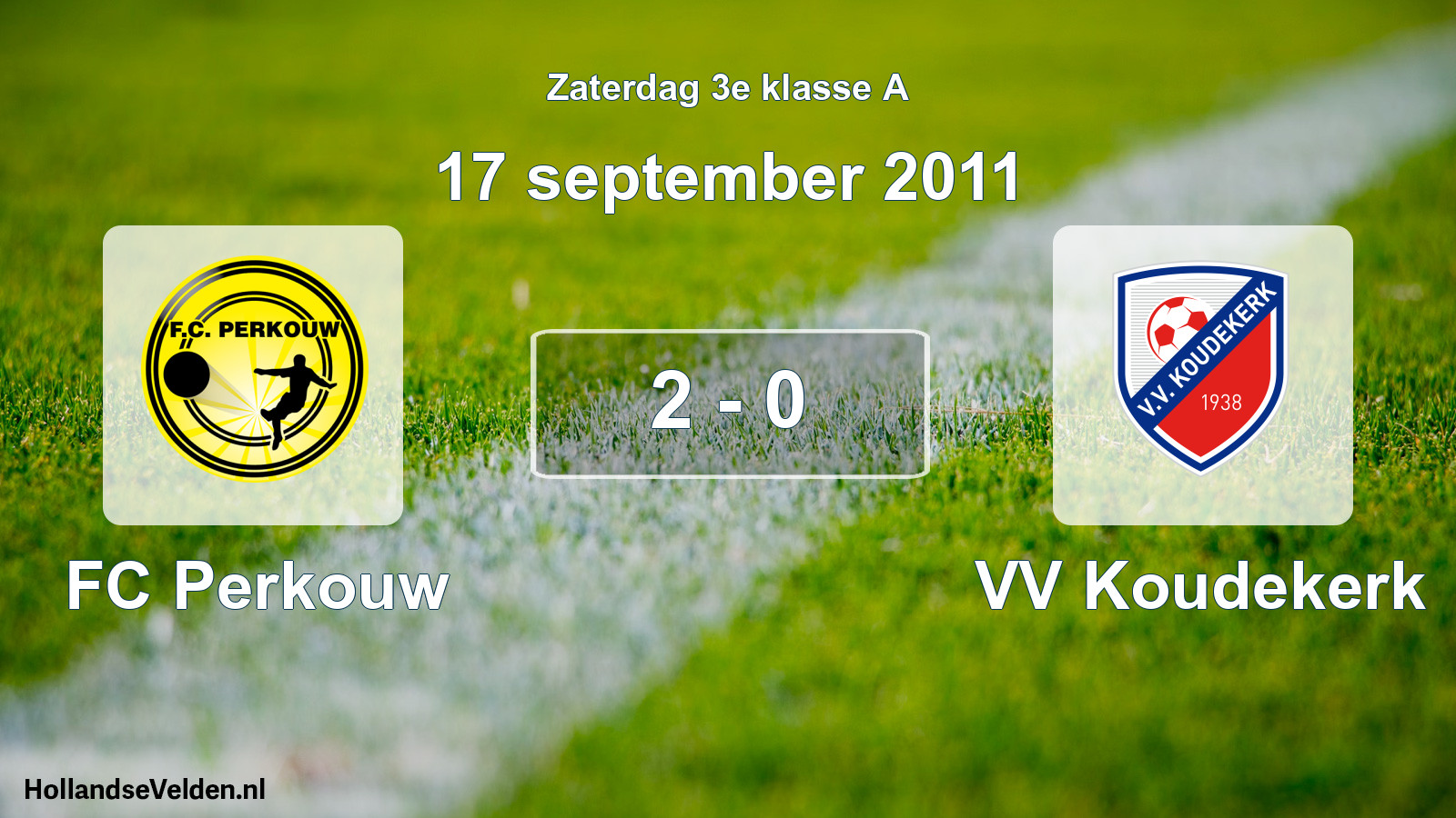 Total number of matches played: FC Perkouw - VV Koudekerk 2 - 0 (17 September 2011)