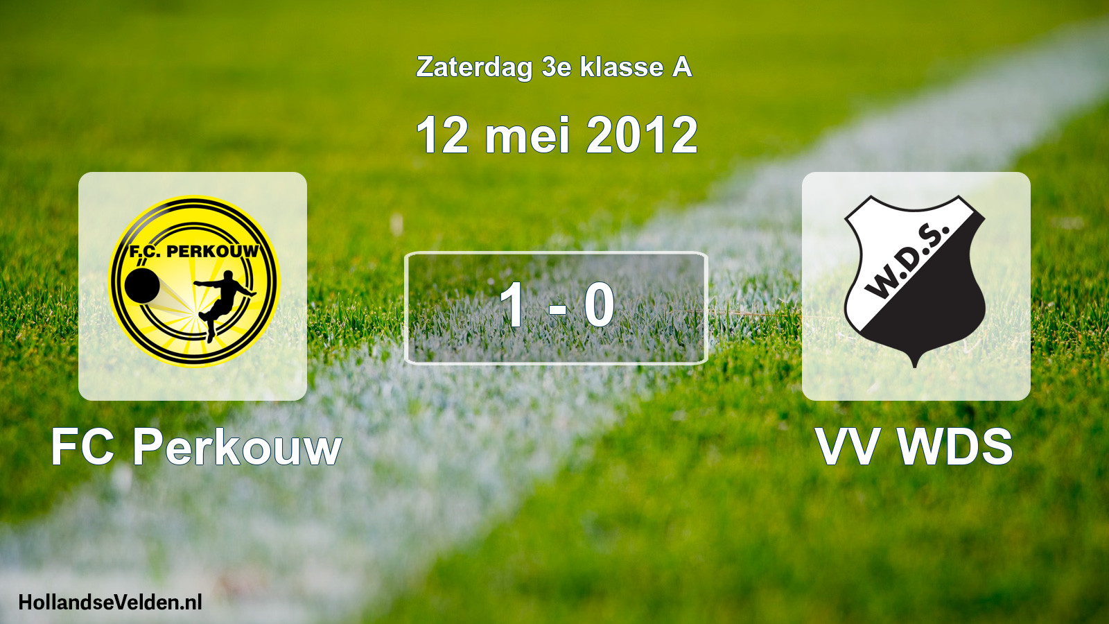 Total number of matches played: FC Perkouw - VV WDS 1 - 0 (12 May 2012)