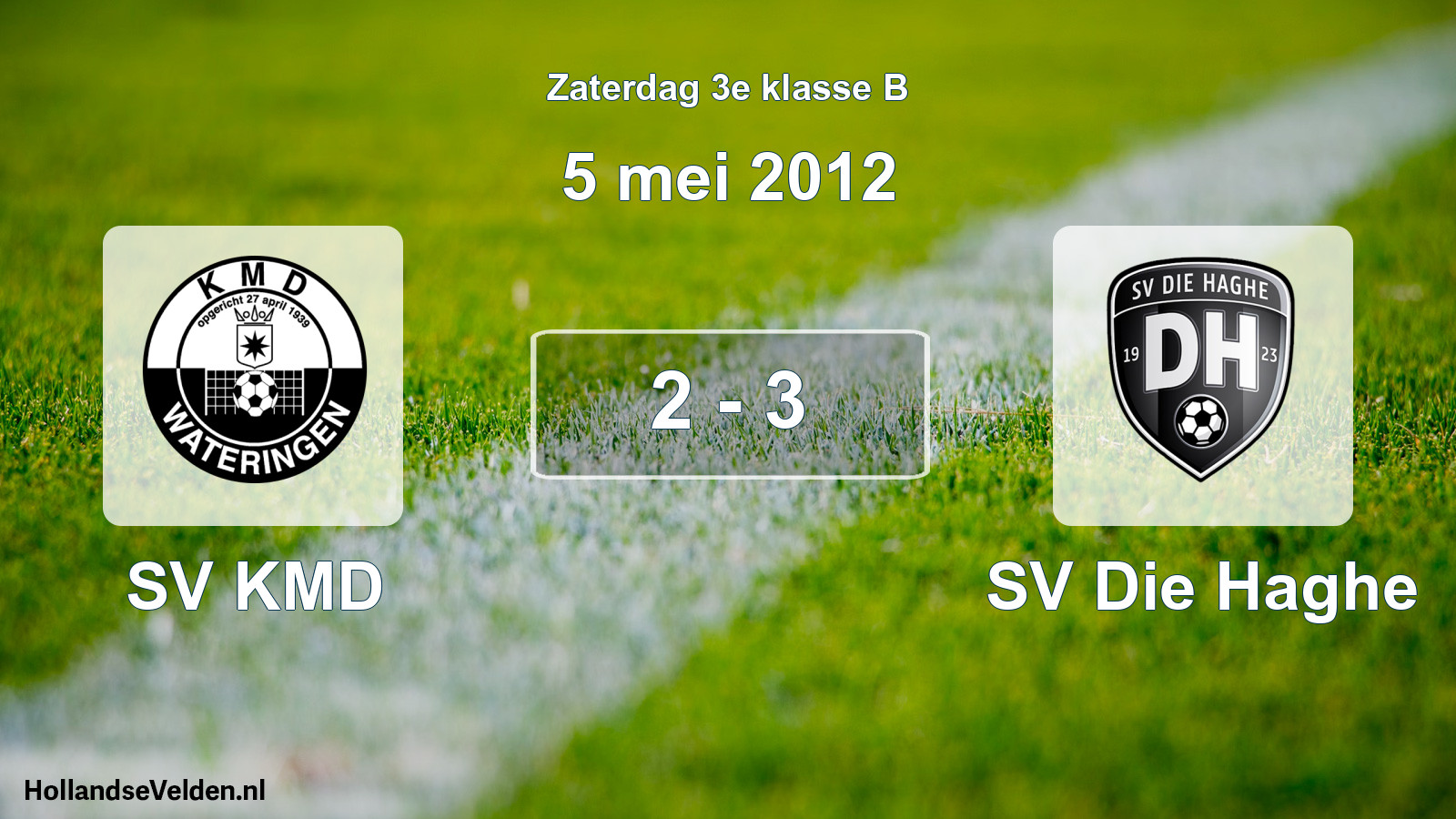 Total number of matches played: SV KMD - SV Die Haghe 2 - 3 (5 May 2012)