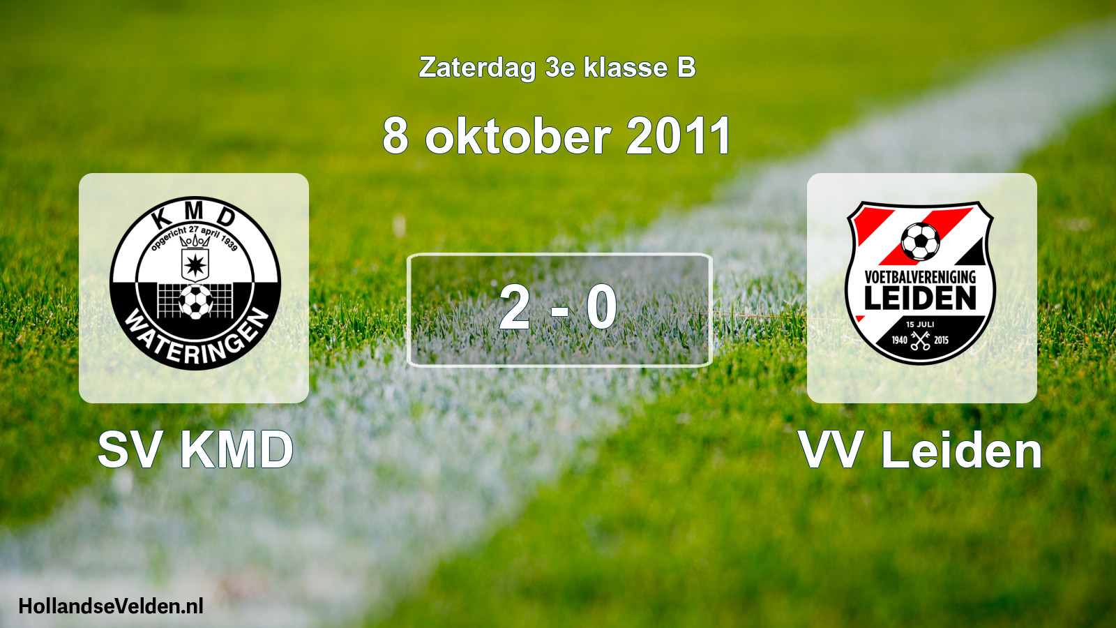 Total number of matches played: SV KMD - VV Leiden 2 - 0 (8 October 2011)