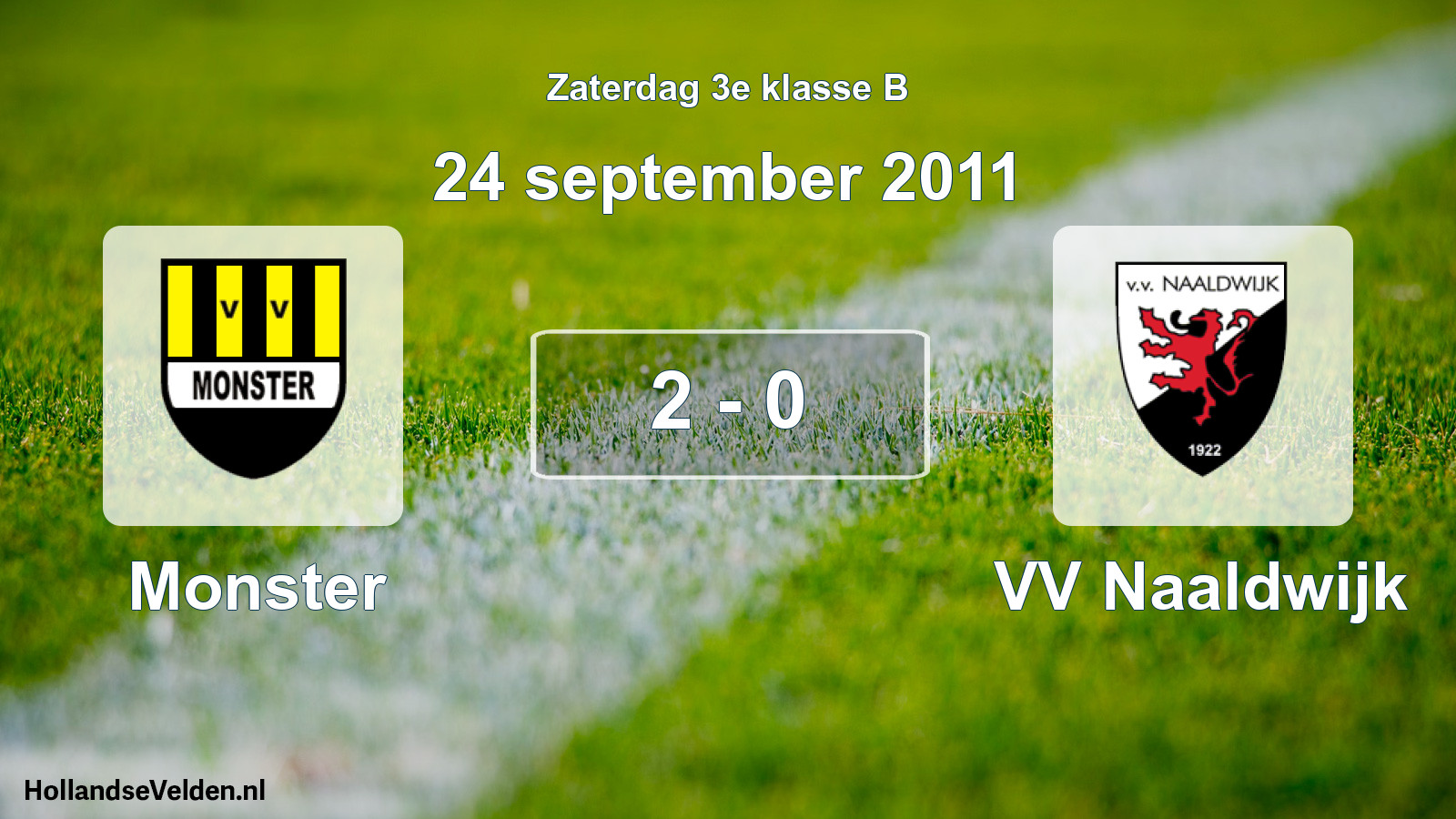 Total number of matches played: Monster - VV Naaldwijk 2 - 0 (24 September 2011)