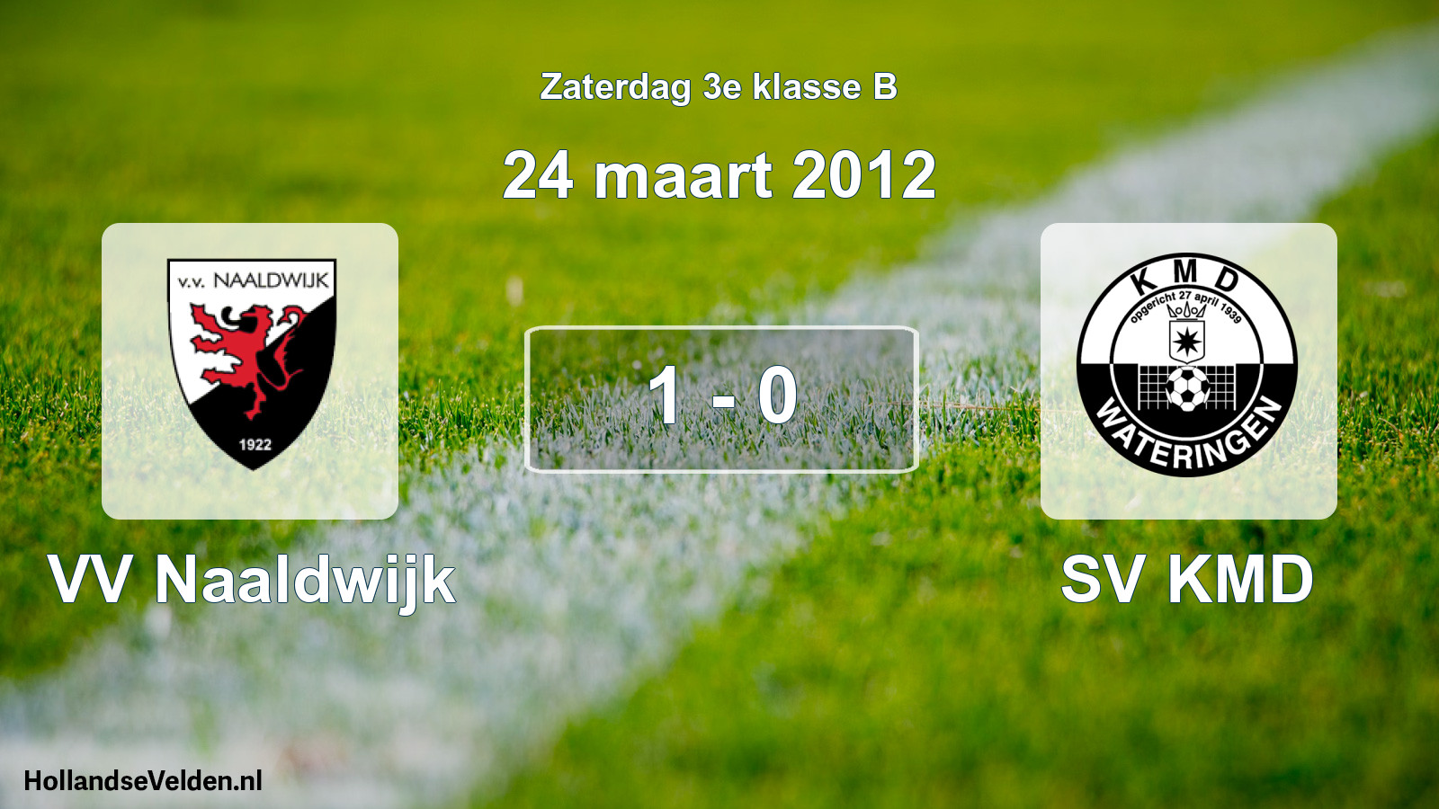 Total number of matches played: VV Naaldwijk - SV KMD 1 - 0 (24 March 2012)