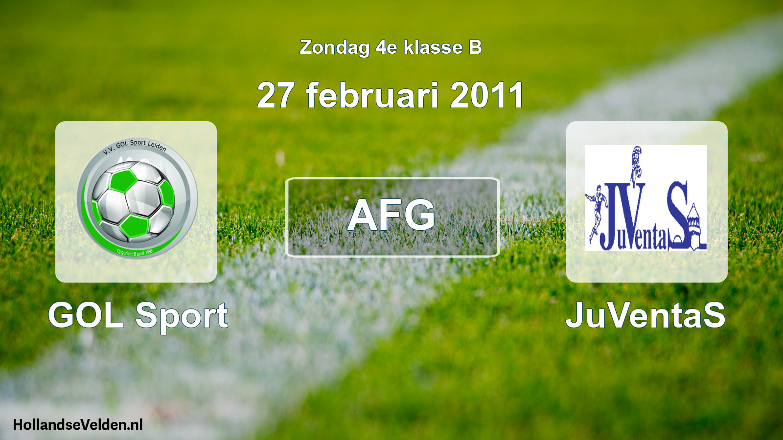 Geplande wedstrijd: GOL Sport - JuVentaS (27 februari 2011)