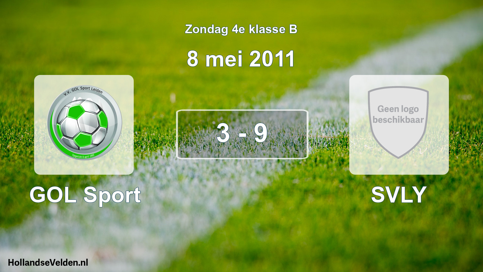 Total number of matches played: GOL Sport - SVLY 3 - 9 (8 May 2011)