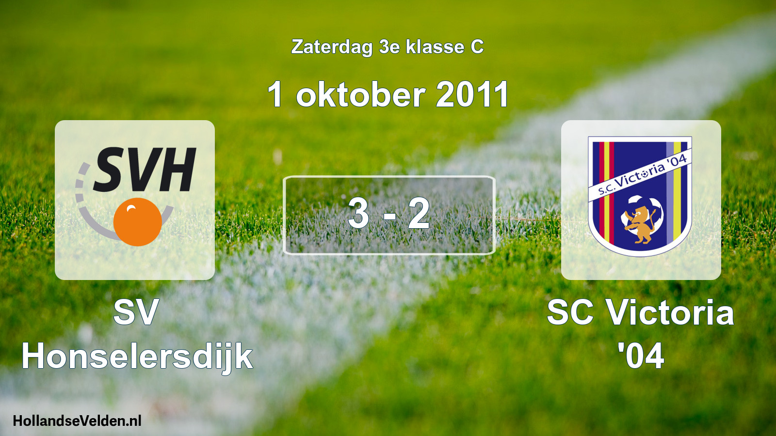 Total number of matches played: SV Honselersdijk - SC Victoria '04 3 - 2 (1 October 2011)