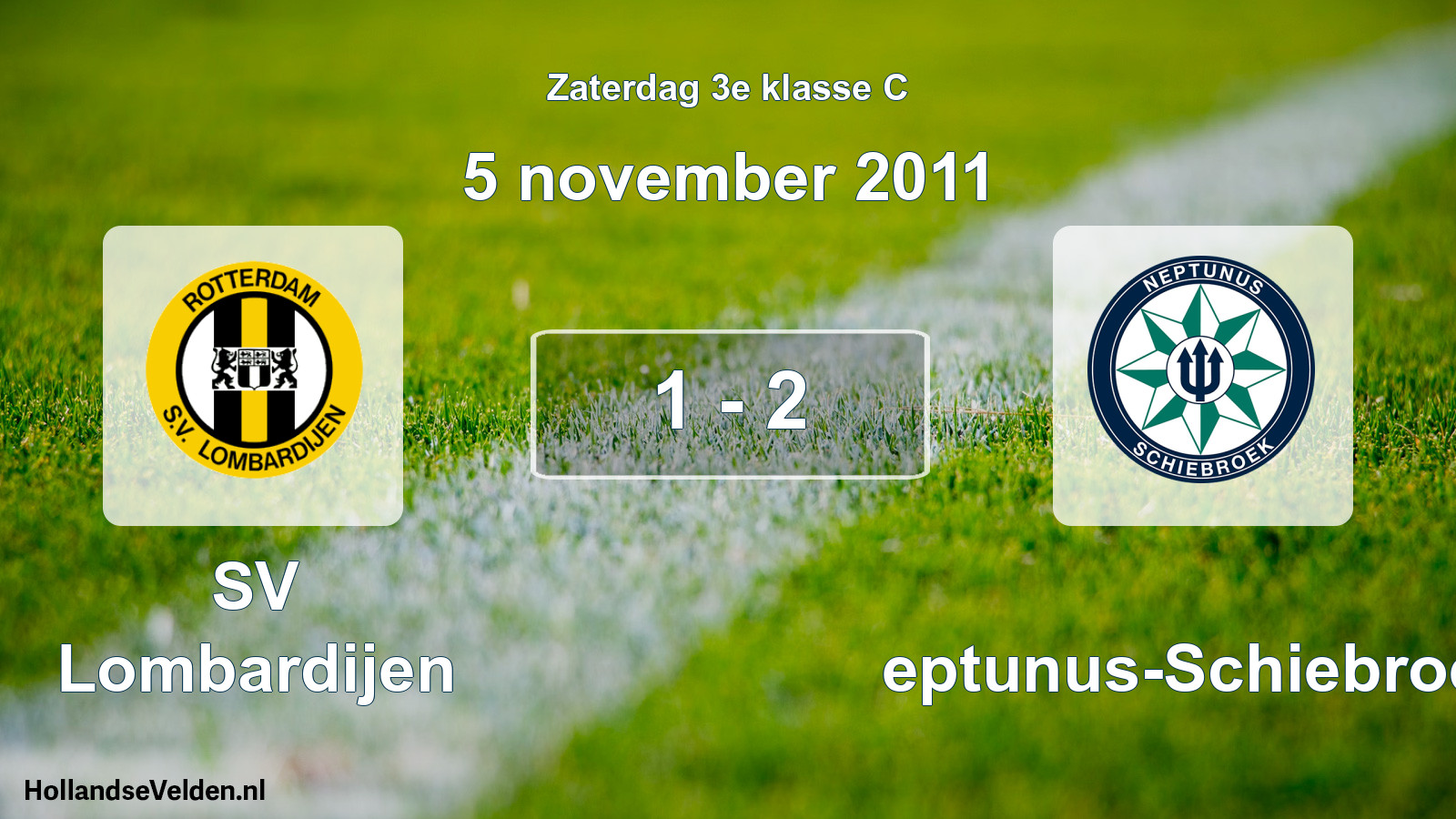 Total number of matches played: SV Lombardijen - Neptunus-Schiebroek 1 - 2 (5 November 2011)