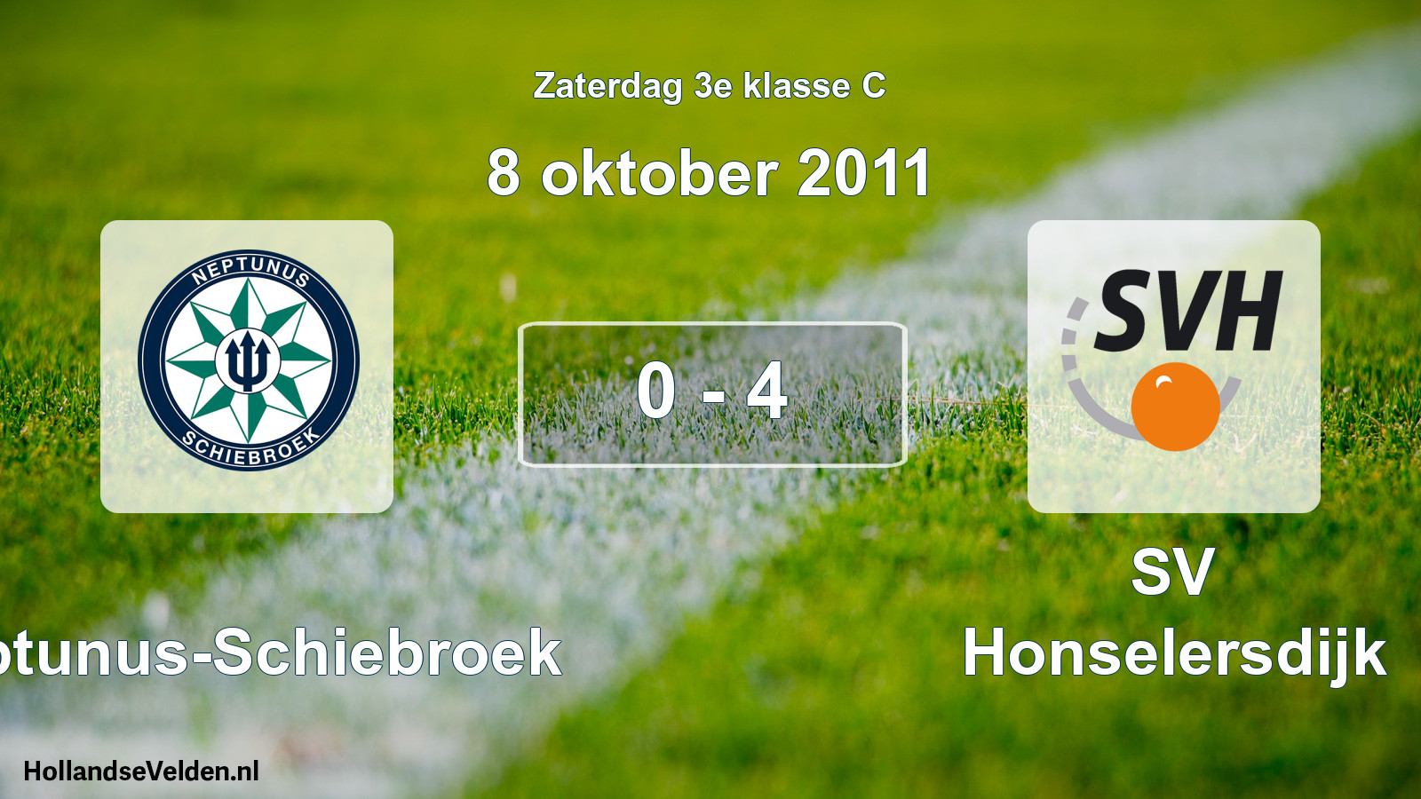 Total number of matches played: Neptunus-Schiebroek - SV Honselersdijk 0 - 4 (8 October 2011)
