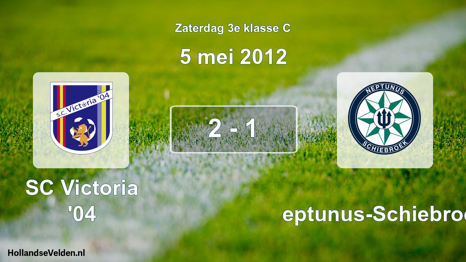 Total number of matches played: SC Victoria '04 - Neptunus-Schiebroek 2 - 1 (5 May 2012)