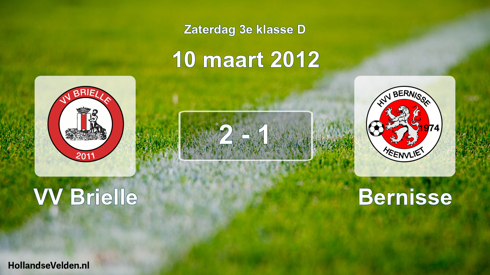 Total number of matches played: VV Brielle - Bernisse 2 - 1 (10 March 2012)