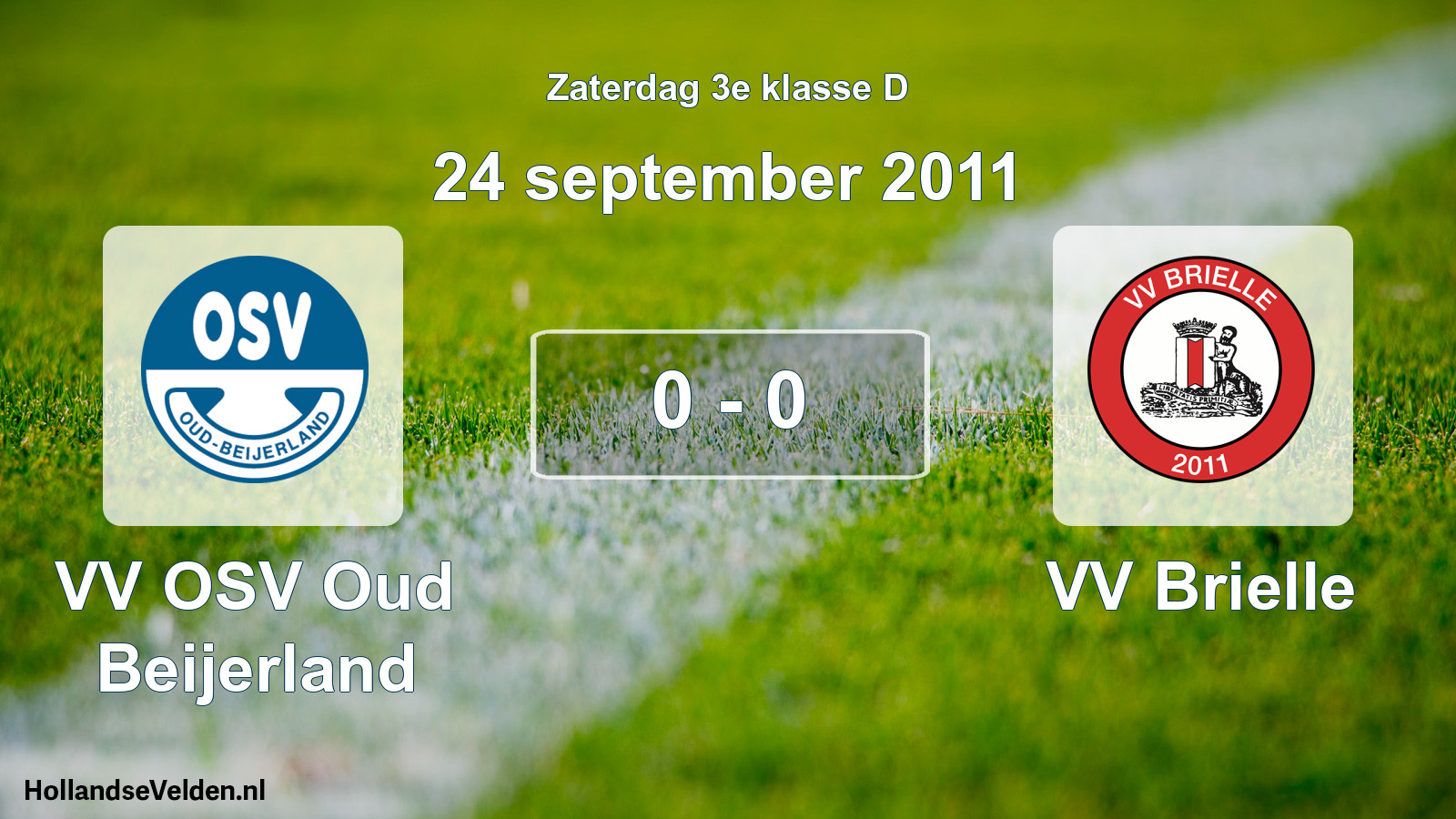 Total number of matches played: VV OSV Oud Beijerland - VV Brielle 0 - 0 (24 September 2011)
