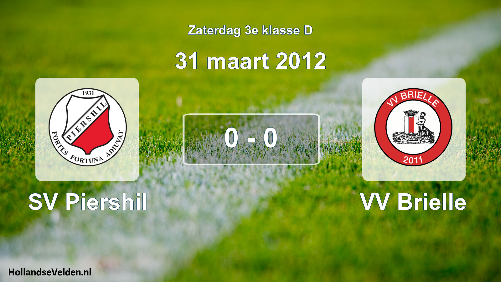 Total number of matches played: SV Piershil - VV Brielle 0 - 0 (31 March 2012)
