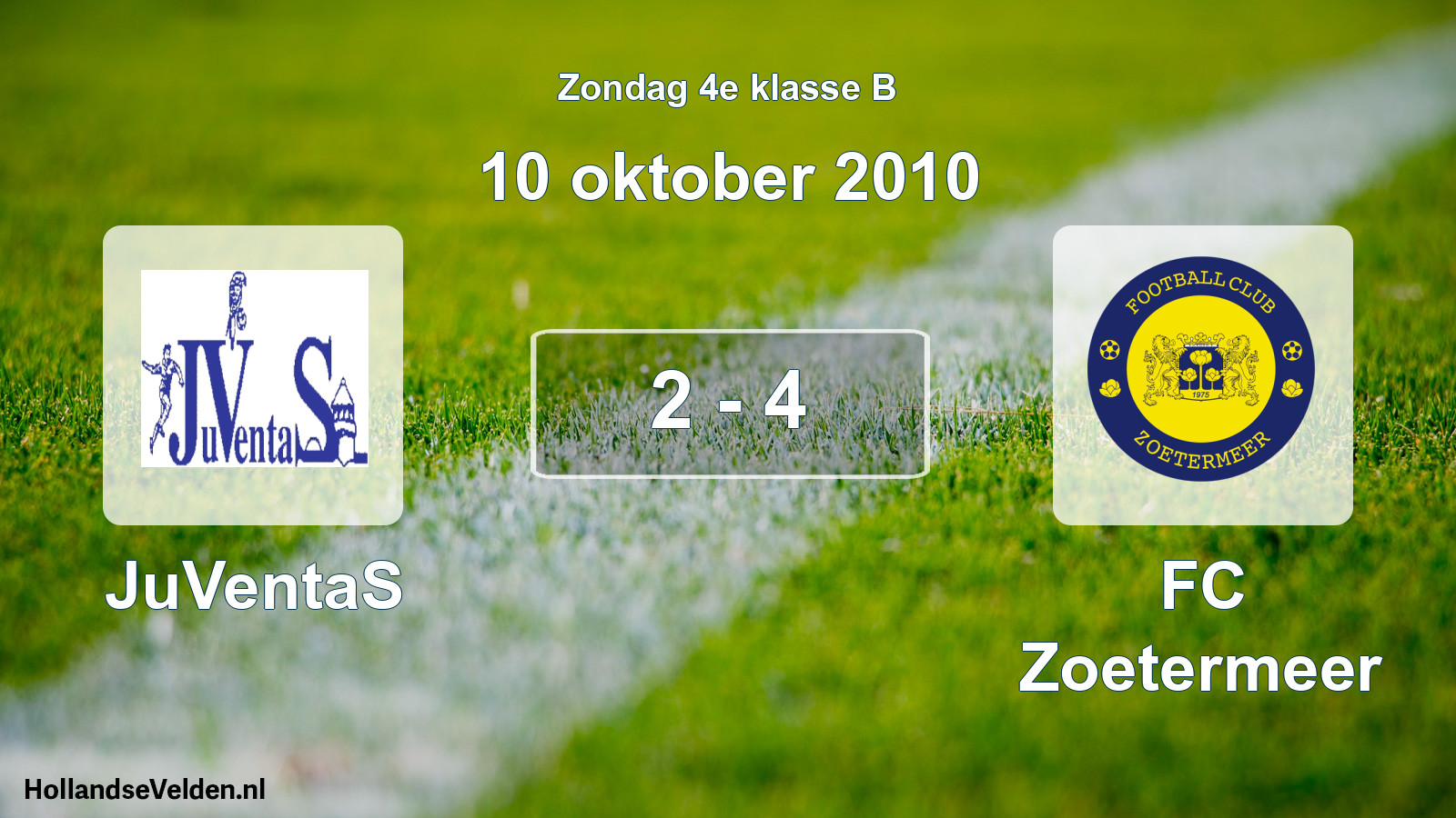 Gespeelde wedstrijd: JuVentaS - FC Zoetermeer 2 - 4 (10 oktober 2010)