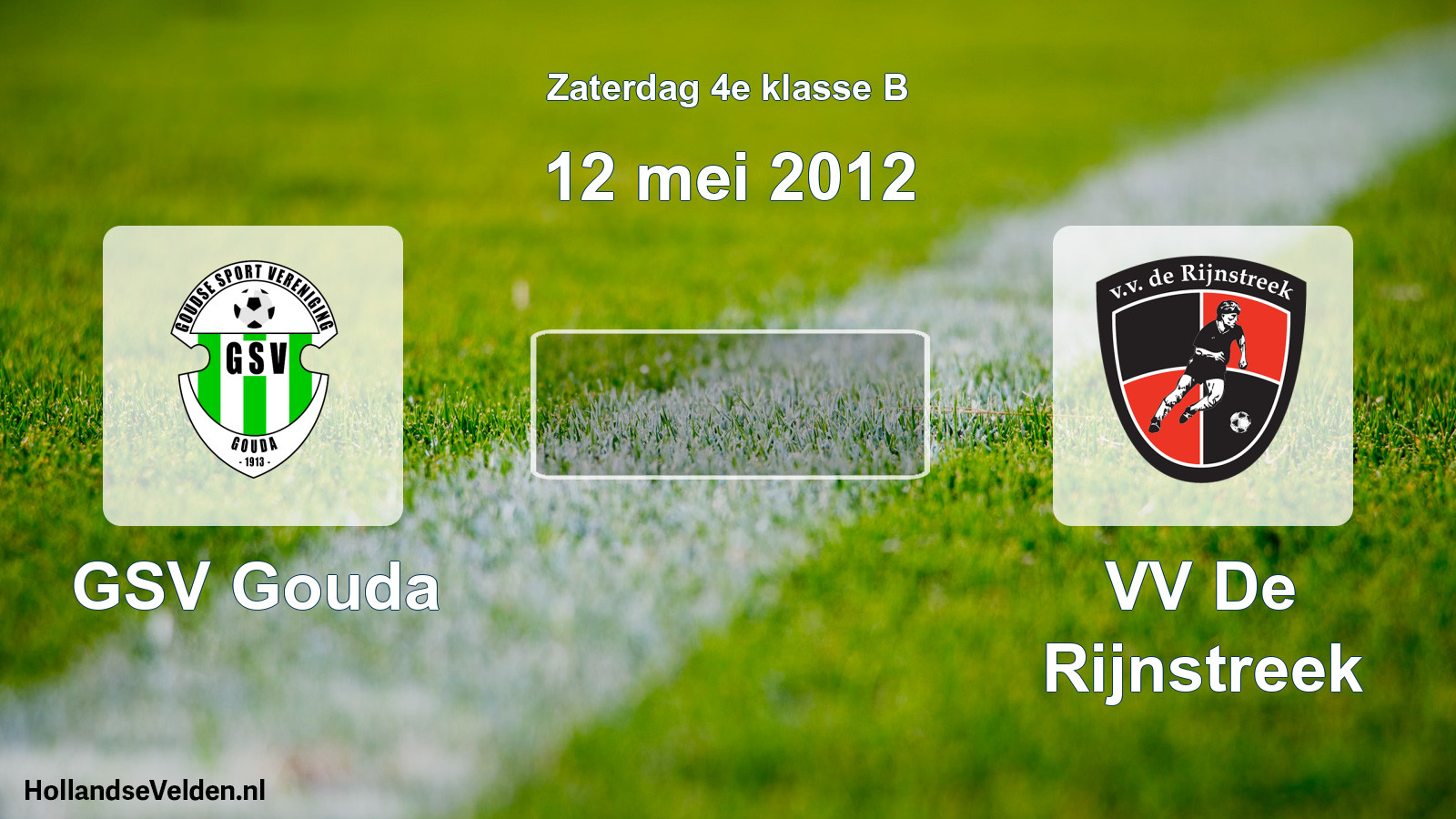Scheduled Match: GSV Gouda - VV De Rijnstreek (12 May 2012)