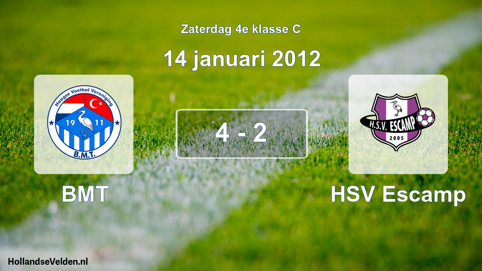 Total number of matches played: BMT - HSV Escamp 4 - 2 (14 January 2012)