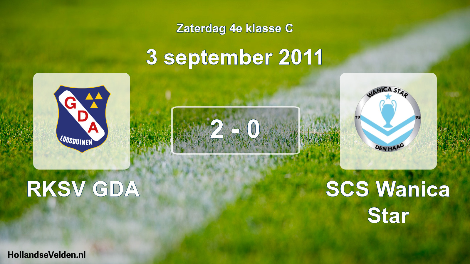 Total number of matches played: RKSV GDA - SCS Wanica Star 2 - 0 (3 September 2011)