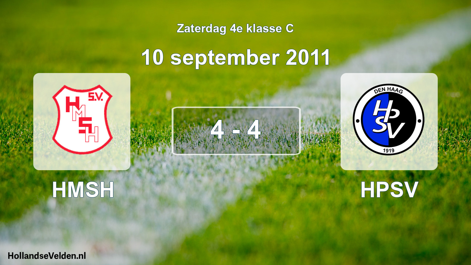 Total number of matches played: HMSH - HPSV 4 - 4 (10 September 2011)