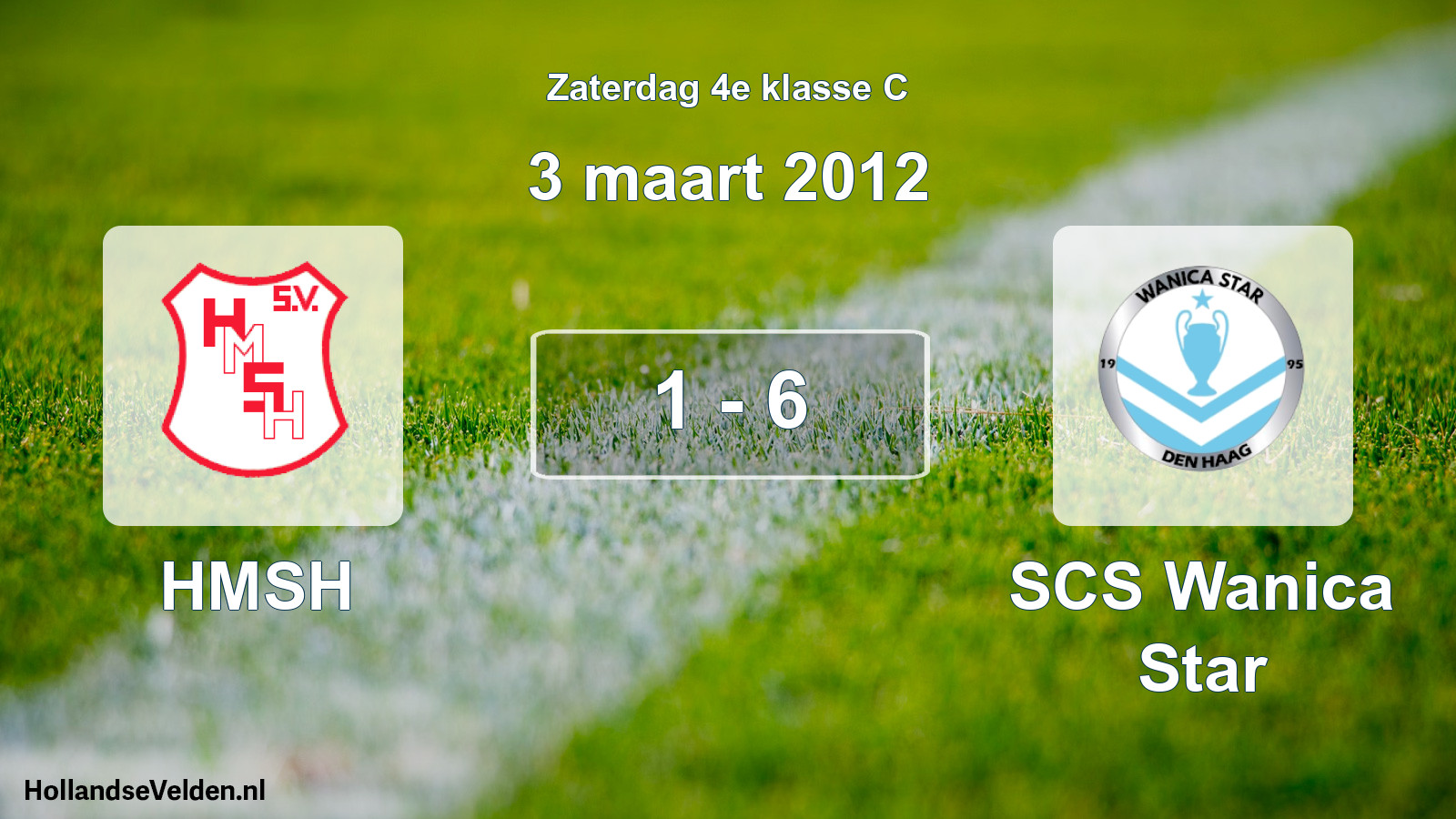 Total number of matches played: HMSH - SCS Wanica Star 1 - 6 (3 March 2012)