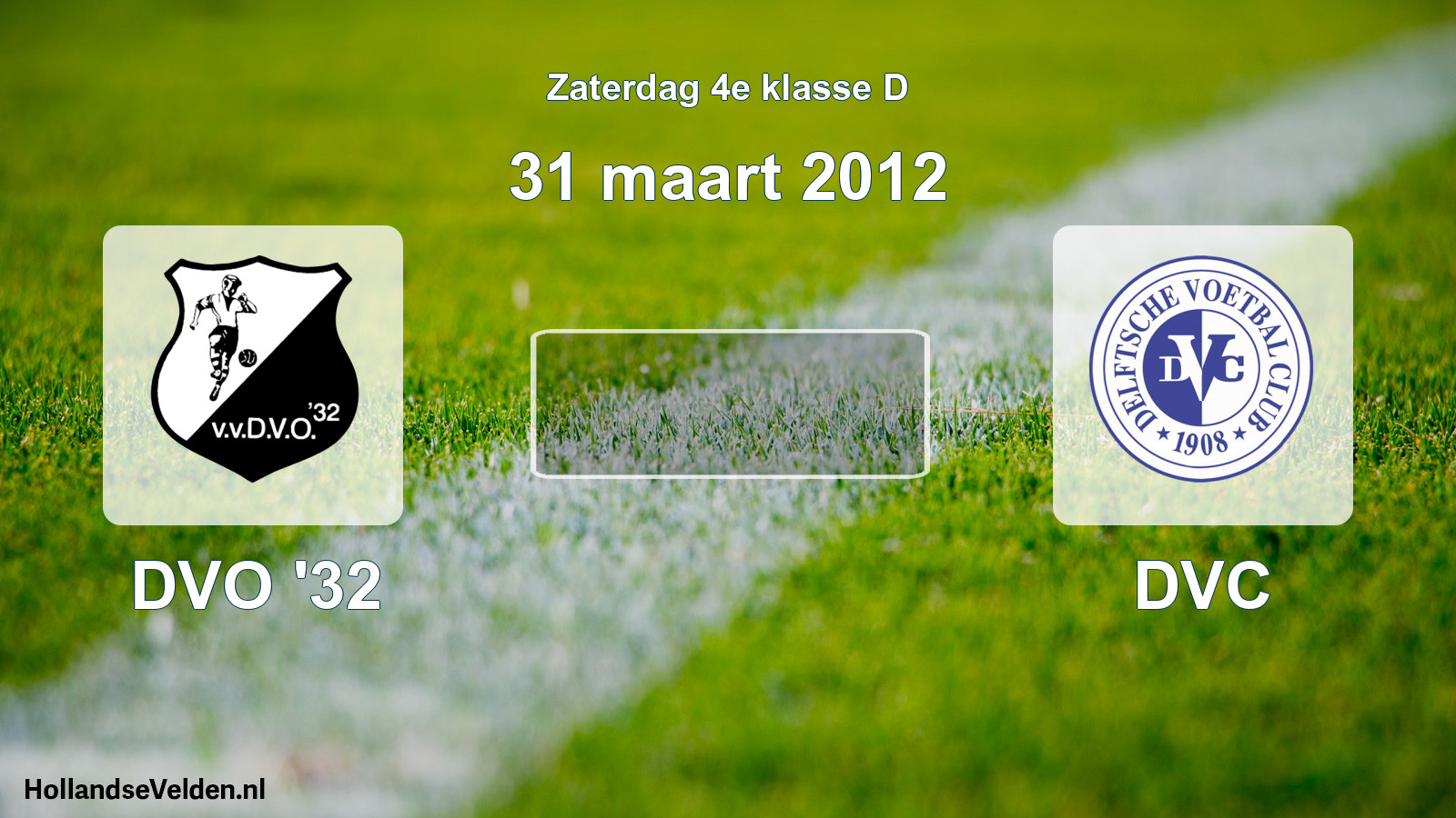 Scheduled Match: DVO '32 - DVC (31 March 2012)