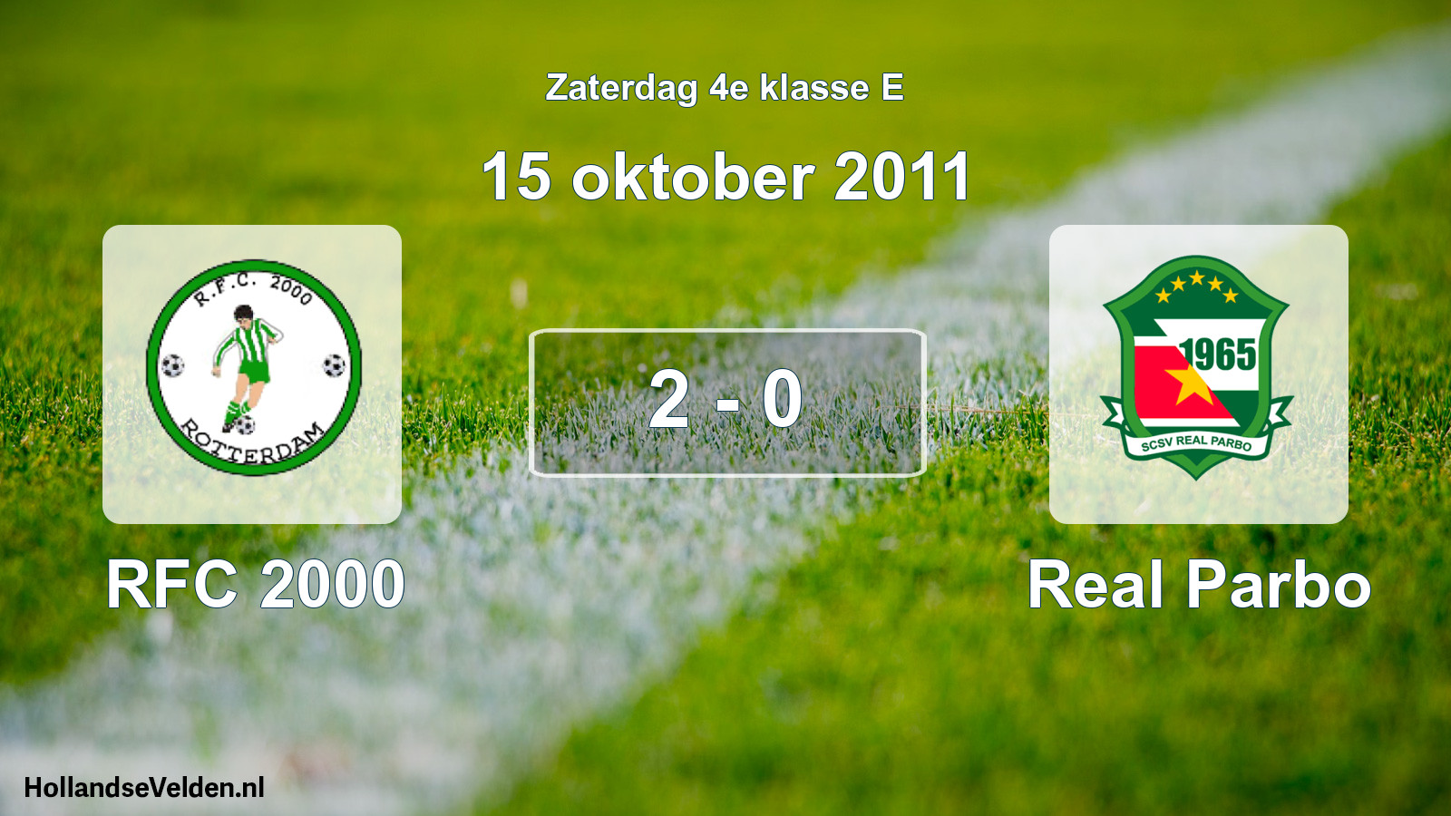 Total number of matches played: RFC 2000 - Real Parbo 2 - 0 (15 October 2011)