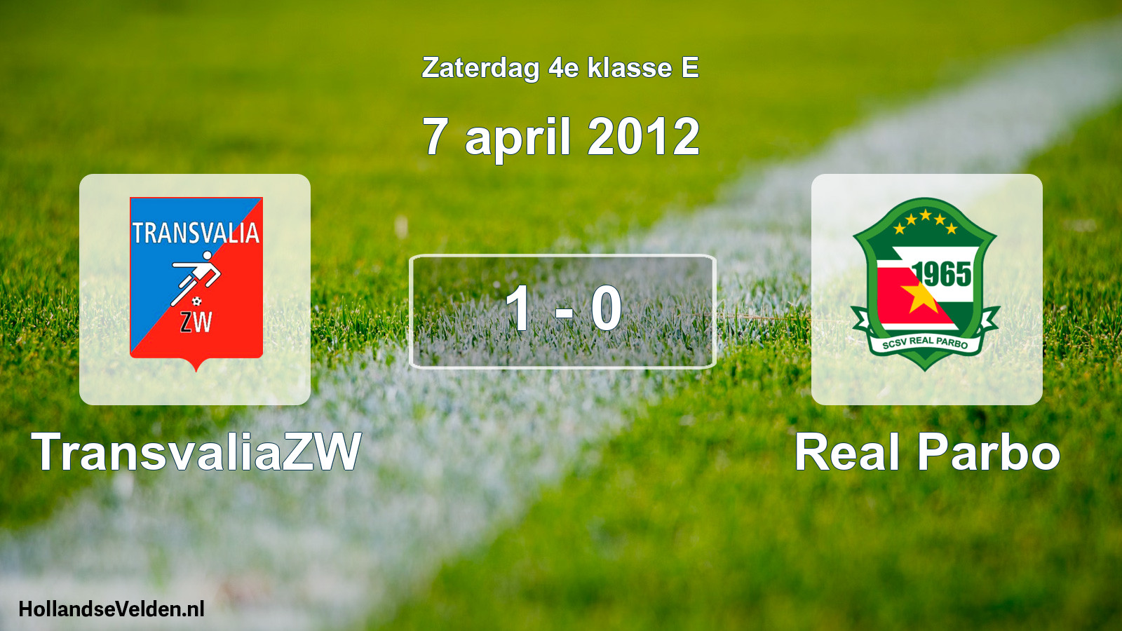 Total number of matches played: TransvaliaZW - Real Parbo 1 - 0 (7 April 2012)