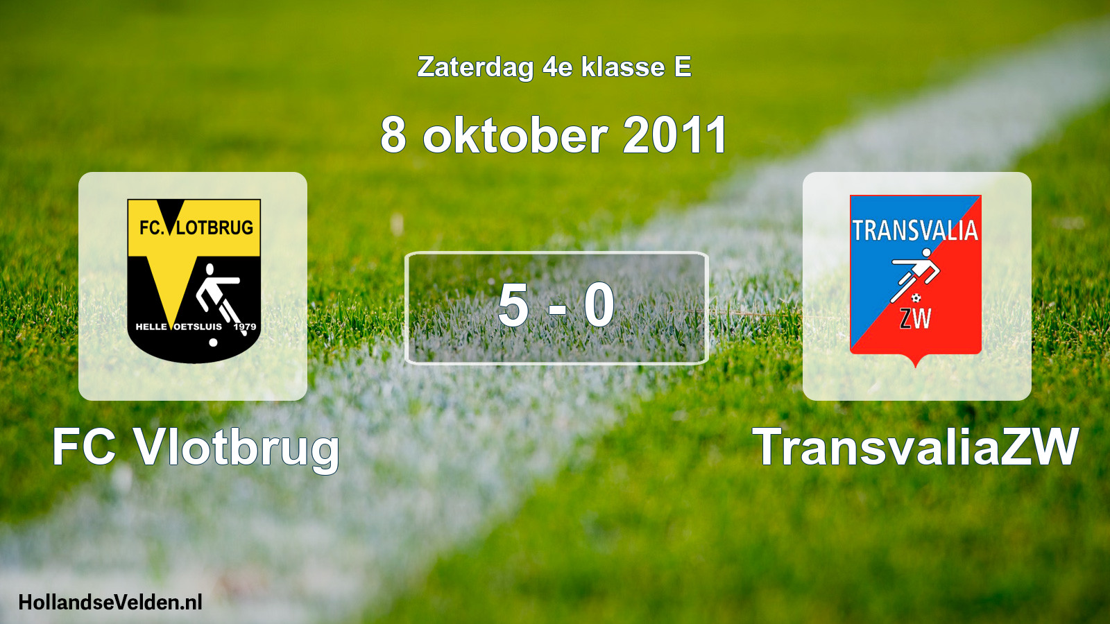 Total number of matches played: FC Vlotbrug - TransvaliaZW 5 - 0 (8 October 2011)