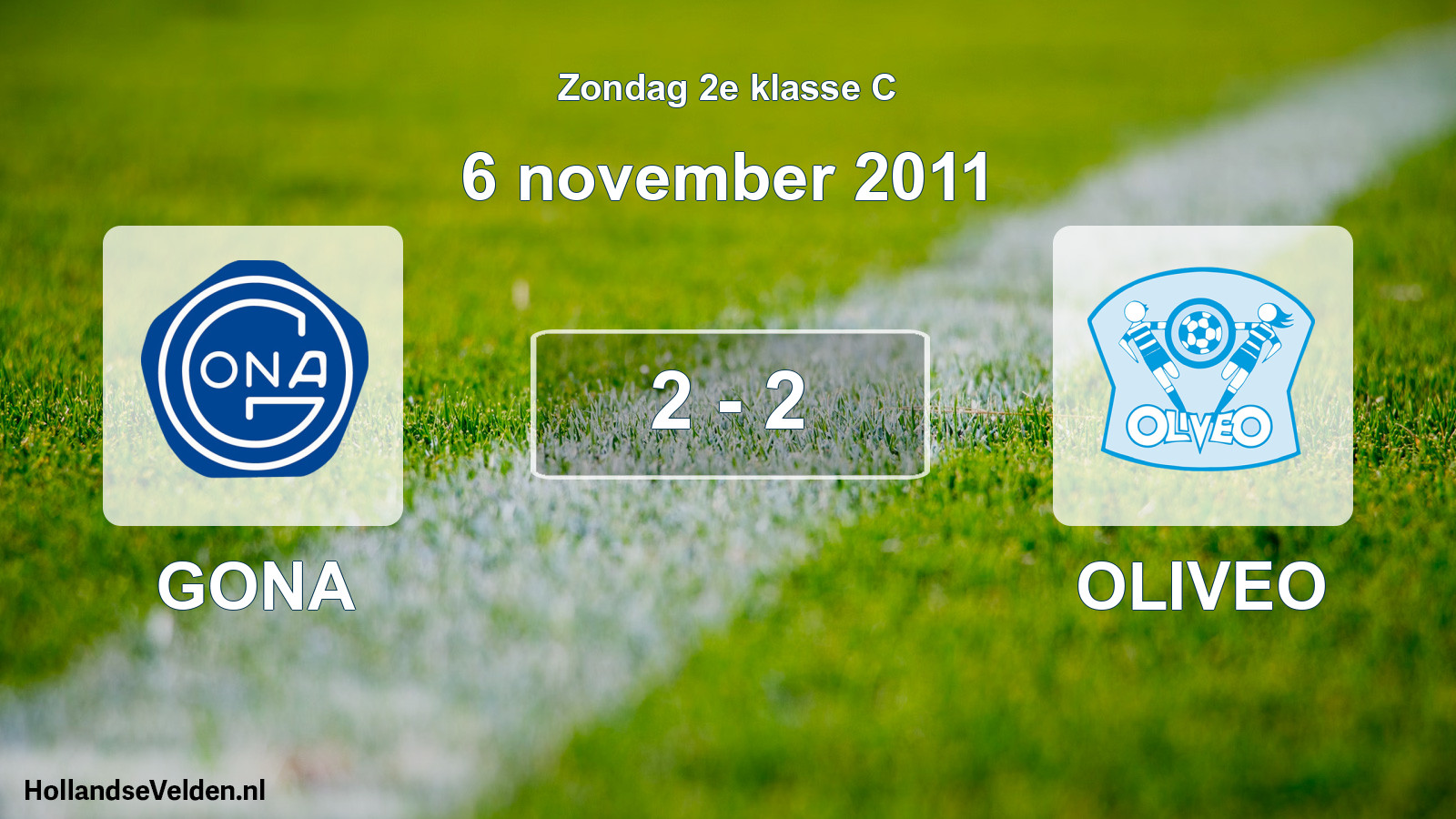 Total number of matches played: GONA - OLIVEO 2 - 2 (6 November 2011)